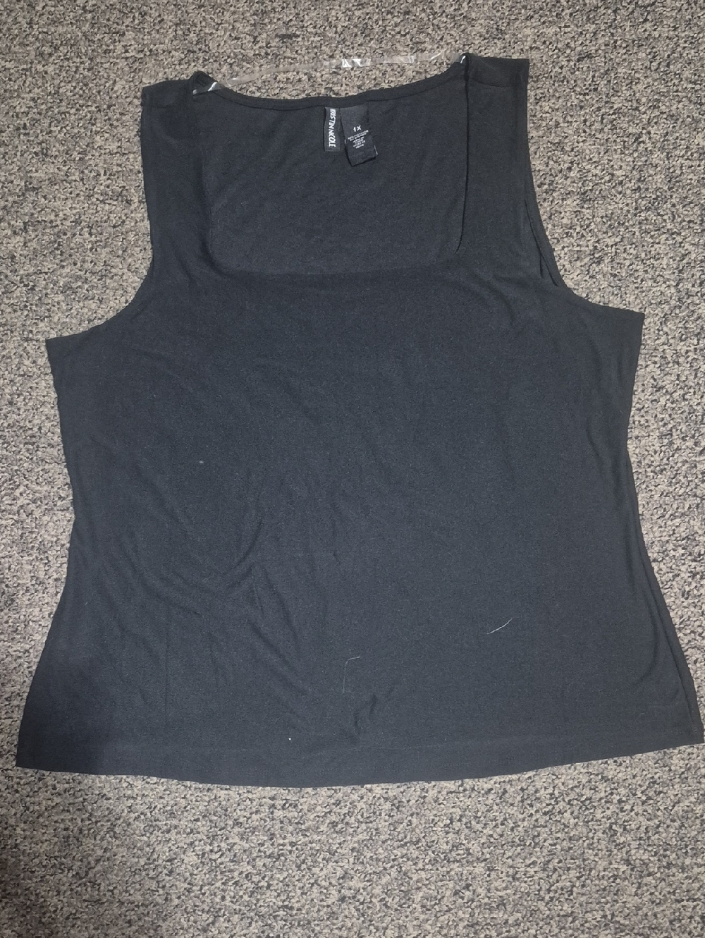 Classic Black Square Neck Tank